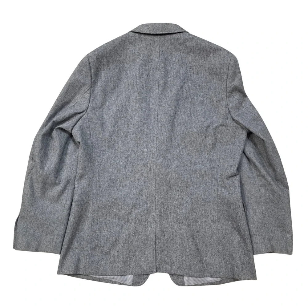 Banana Republic Tailored Fit Grey Italian Cotton Twill Blazer 44R Men's